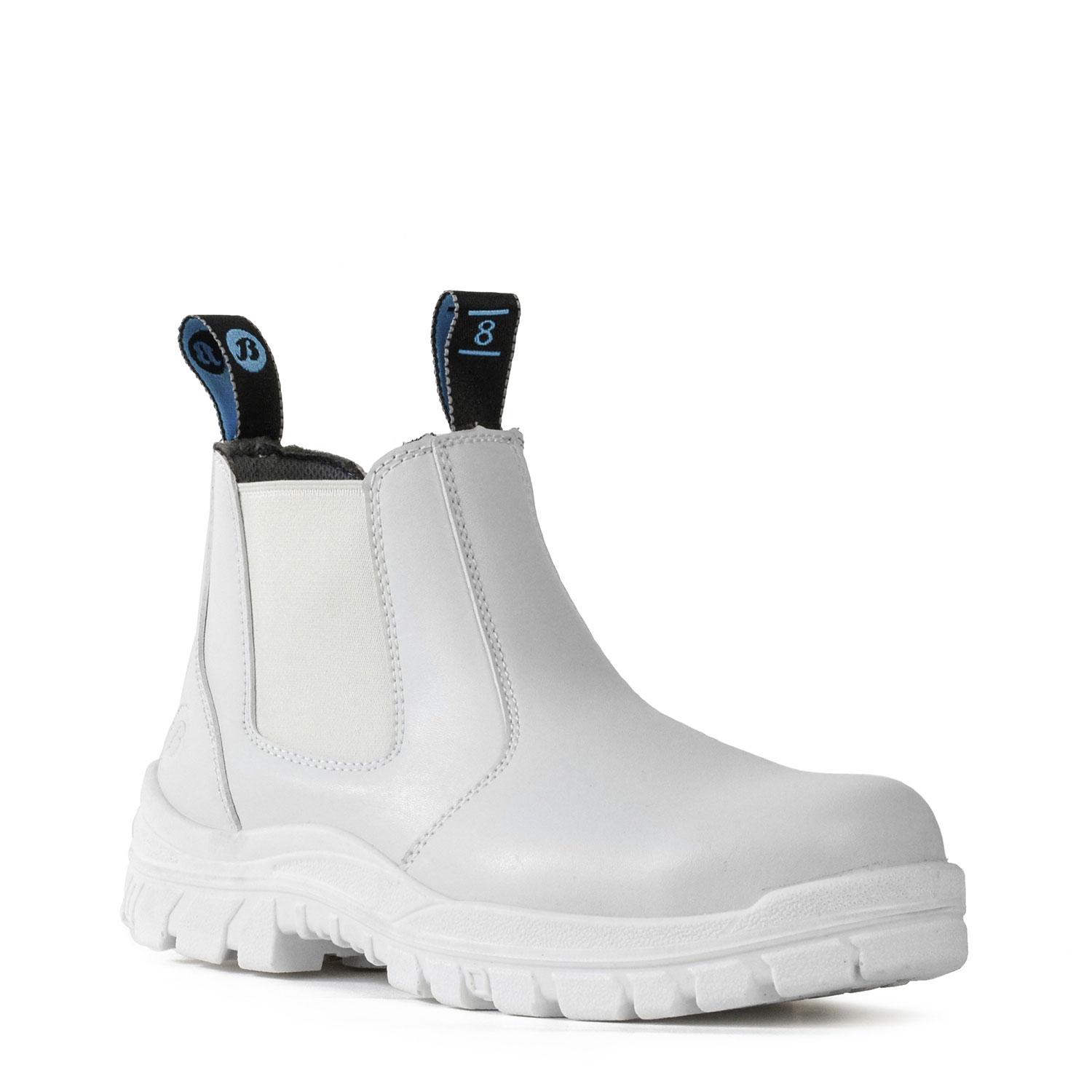 Hercules White Slip On Industrial Safety Boot